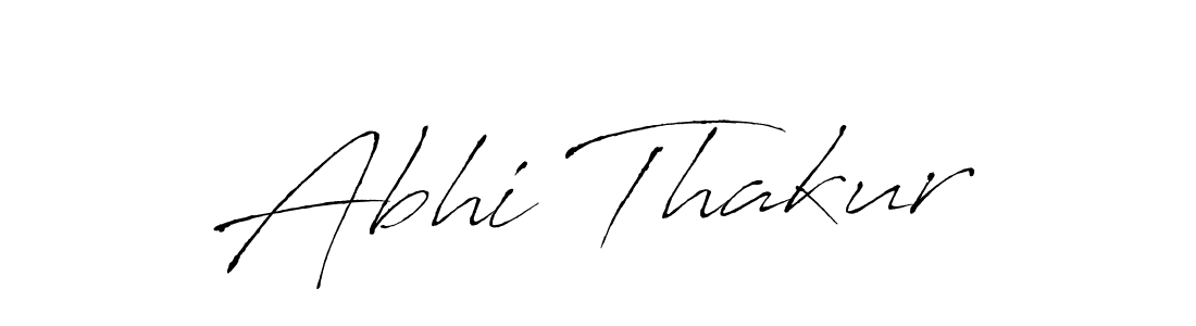 Design your own signature with our free online signature maker. With this signature software, you can create a handwritten (Antro_Vectra) signature for name Abhi Thakur. Abhi Thakur signature style 6 images and pictures png