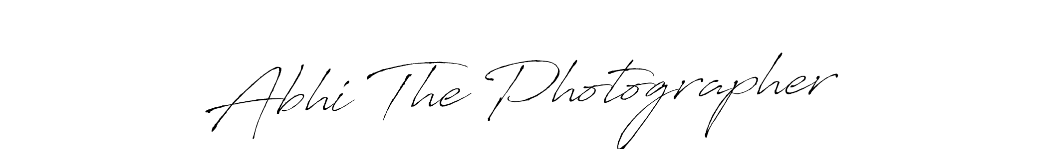 Make a beautiful signature design for name Abhi The Photographer. With this signature (Antro_Vectra) style, you can create a handwritten signature for free. Abhi The Photographer signature style 6 images and pictures png