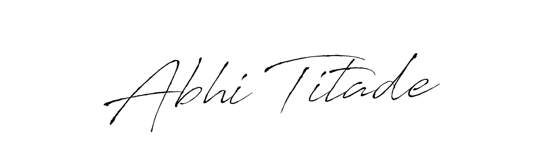 Use a signature maker to create a handwritten signature online. With this signature software, you can design (Antro_Vectra) your own signature for name Abhi Titade. Abhi Titade signature style 6 images and pictures png