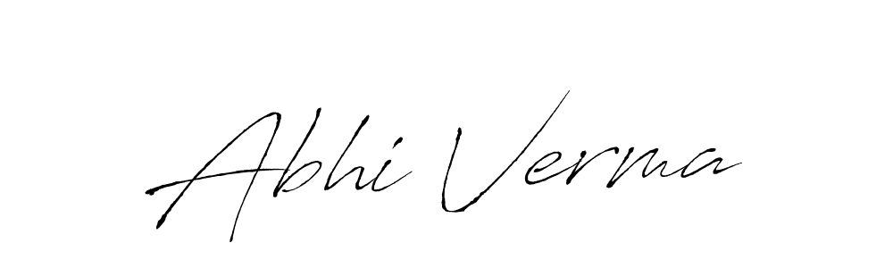 How to make Abhi Verma signature? Antro_Vectra is a professional autograph style. Create handwritten signature for Abhi Verma name. Abhi Verma signature style 6 images and pictures png