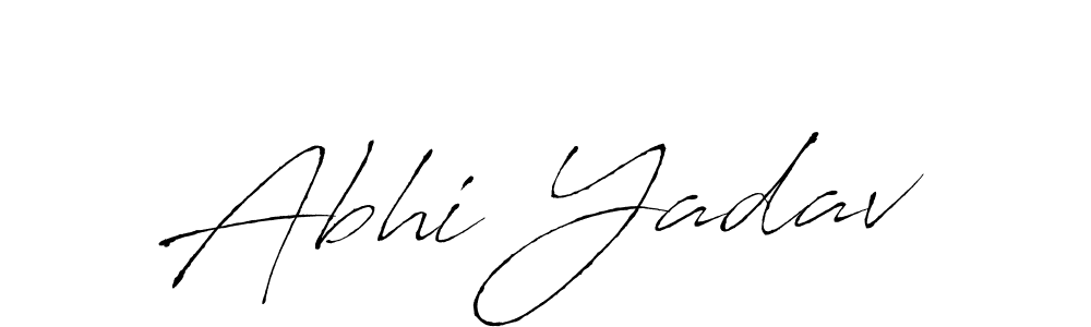 How to make Abhi Yadav signature? Antro_Vectra is a professional autograph style. Create handwritten signature for Abhi Yadav name. Abhi Yadav signature style 6 images and pictures png