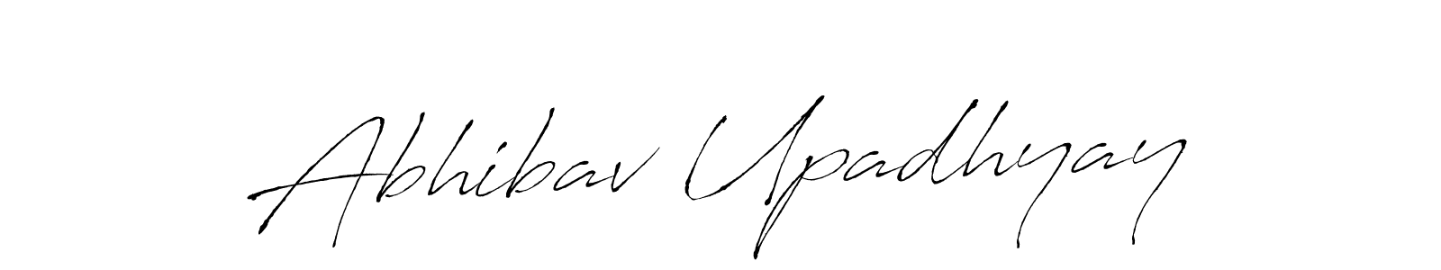 You should practise on your own different ways (Antro_Vectra) to write your name (Abhibav Upadhyay) in signature. don't let someone else do it for you. Abhibav Upadhyay signature style 6 images and pictures png