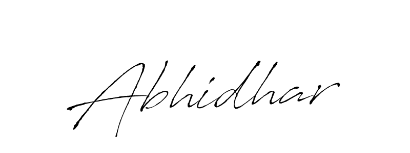 How to make Abhidhar name signature. Use Antro_Vectra style for creating short signs online. This is the latest handwritten sign. Abhidhar signature style 6 images and pictures png