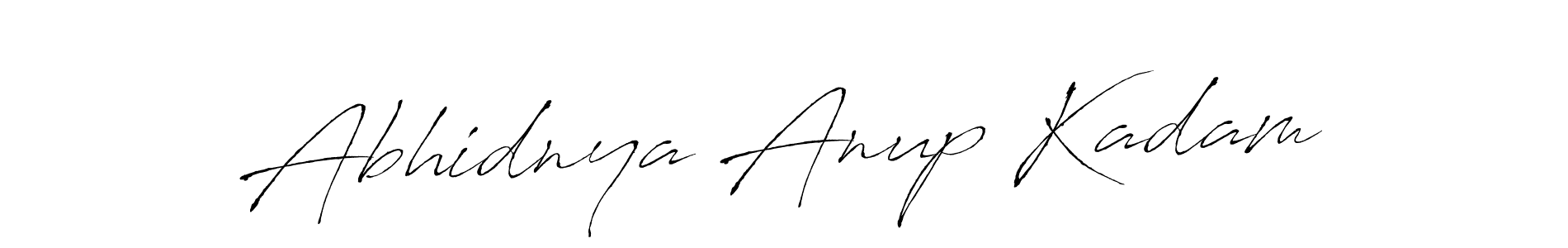 Make a beautiful signature design for name Abhidnya Anup Kadam. With this signature (Antro_Vectra) style, you can create a handwritten signature for free. Abhidnya Anup Kadam signature style 6 images and pictures png