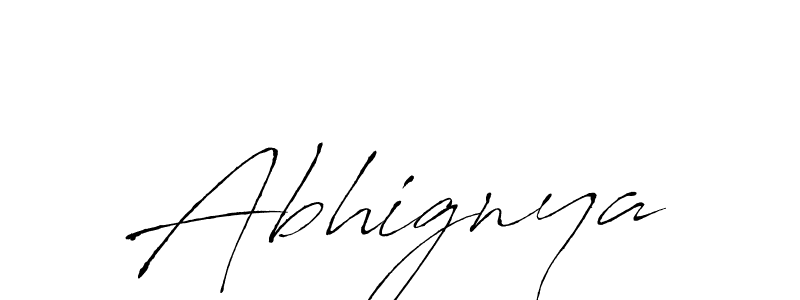 Make a beautiful signature design for name Abhignya. With this signature (Antro_Vectra) style, you can create a handwritten signature for free. Abhignya signature style 6 images and pictures png