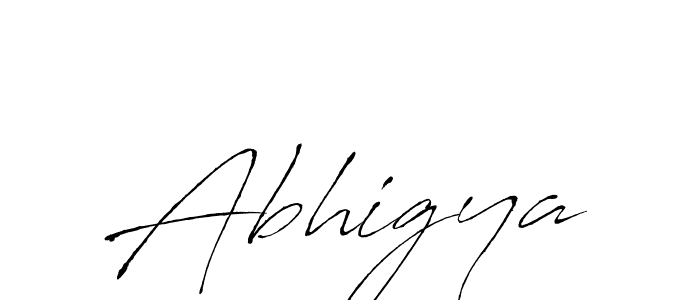 Create a beautiful signature design for name Abhigya. With this signature (Antro_Vectra) fonts, you can make a handwritten signature for free. Abhigya signature style 6 images and pictures png