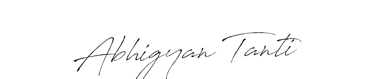 Create a beautiful signature design for name Abhigyan Tanti. With this signature (Antro_Vectra) fonts, you can make a handwritten signature for free. Abhigyan Tanti signature style 6 images and pictures png