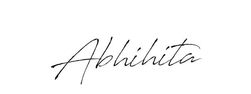 The best way (Antro_Vectra) to make a short signature is to pick only two or three words in your name. The name Abhihita include a total of six letters. For converting this name. Abhihita signature style 6 images and pictures png