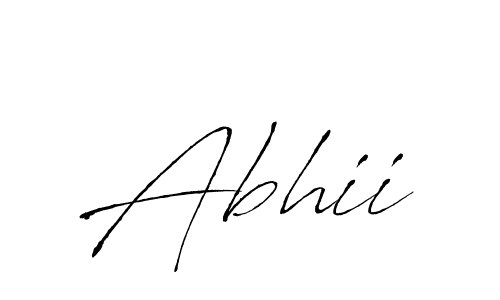 Make a beautiful signature design for name Abhii. With this signature (Antro_Vectra) style, you can create a handwritten signature for free. Abhii signature style 6 images and pictures png