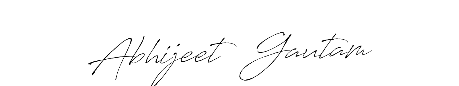 Create a beautiful signature design for name Abhijeet  Gautam. With this signature (Antro_Vectra) fonts, you can make a handwritten signature for free. Abhijeet  Gautam signature style 6 images and pictures png