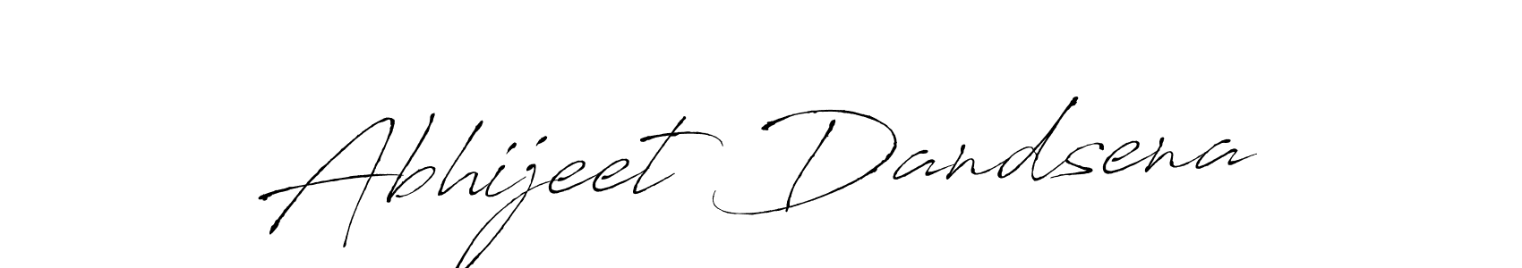 How to make Abhijeet Dandsena name signature. Use Antro_Vectra style for creating short signs online. This is the latest handwritten sign. Abhijeet Dandsena signature style 6 images and pictures png