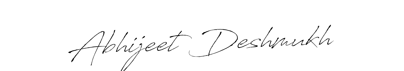 Design your own signature with our free online signature maker. With this signature software, you can create a handwritten (Antro_Vectra) signature for name Abhijeet Deshmukh. Abhijeet Deshmukh signature style 6 images and pictures png