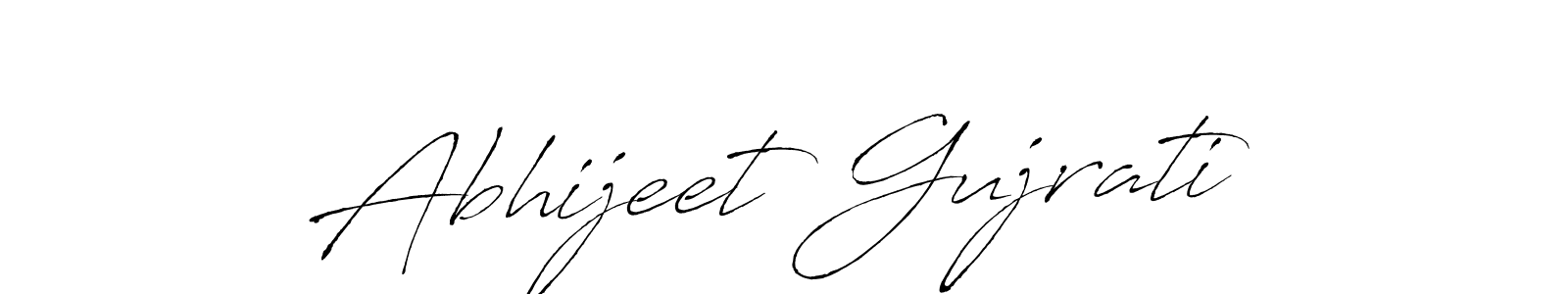 How to make Abhijeet Gujrati name signature. Use Antro_Vectra style for creating short signs online. This is the latest handwritten sign. Abhijeet Gujrati signature style 6 images and pictures png