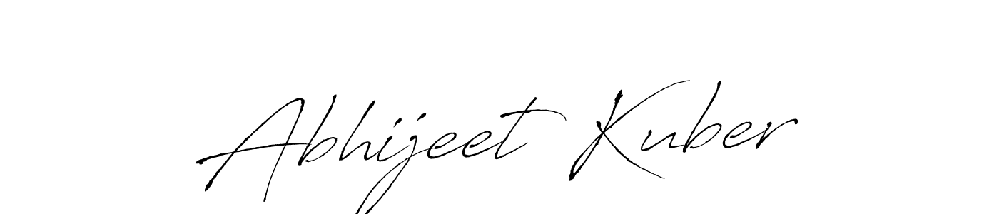 Abhijeet Kuber stylish signature style. Best Handwritten Sign (Antro_Vectra) for my name. Handwritten Signature Collection Ideas for my name Abhijeet Kuber. Abhijeet Kuber signature style 6 images and pictures png