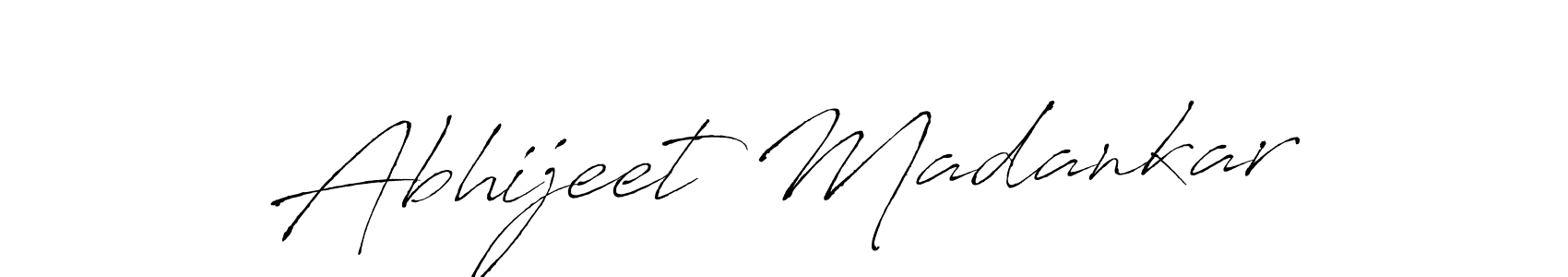 Create a beautiful signature design for name Abhijeet Madankar. With this signature (Antro_Vectra) fonts, you can make a handwritten signature for free. Abhijeet Madankar signature style 6 images and pictures png