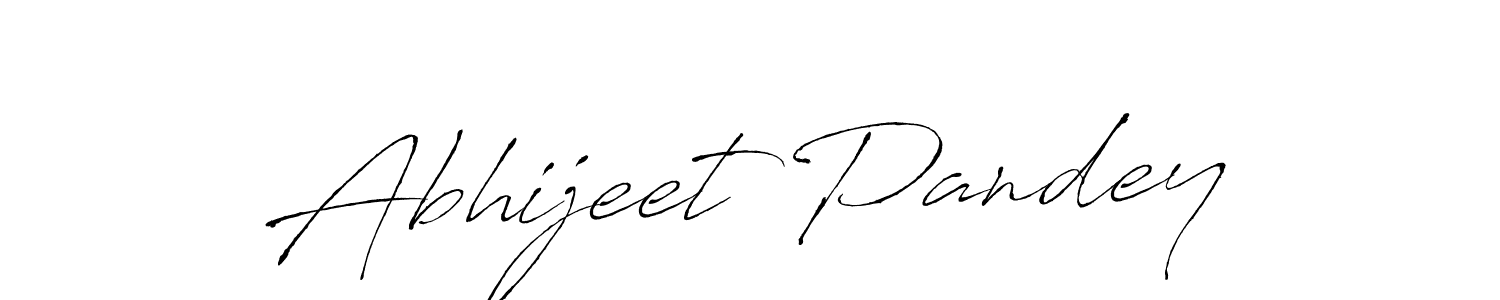 Create a beautiful signature design for name Abhijeet Pandey. With this signature (Antro_Vectra) fonts, you can make a handwritten signature for free. Abhijeet Pandey signature style 6 images and pictures png