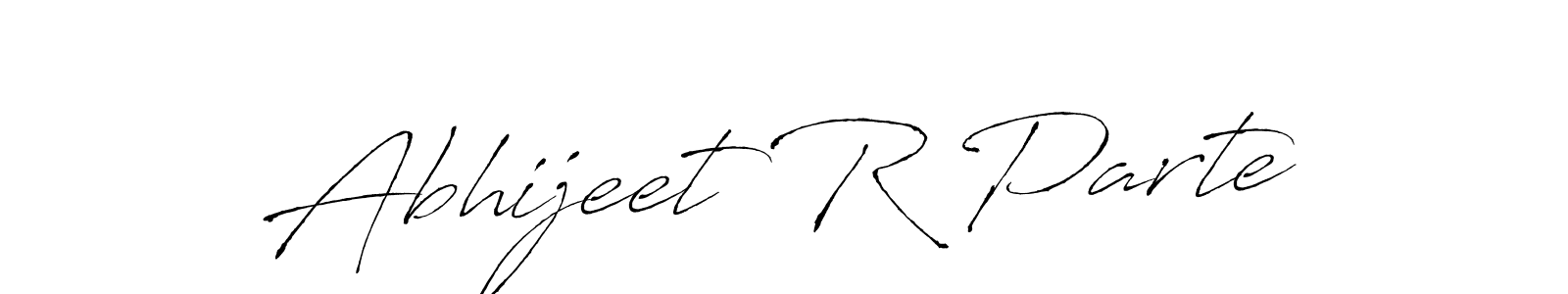 How to make Abhijeet R Parte name signature. Use Antro_Vectra style for creating short signs online. This is the latest handwritten sign. Abhijeet R Parte signature style 6 images and pictures png