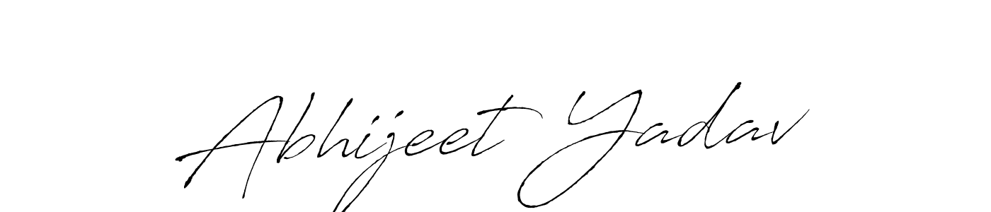 How to make Abhijeet Yadav name signature. Use Antro_Vectra style for creating short signs online. This is the latest handwritten sign. Abhijeet Yadav signature style 6 images and pictures png