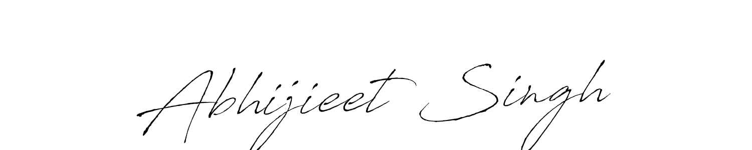 Make a beautiful signature design for name Abhijieet Singh. With this signature (Antro_Vectra) style, you can create a handwritten signature for free. Abhijieet Singh signature style 6 images and pictures png