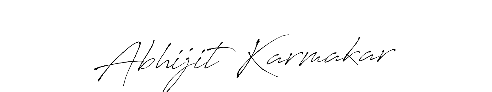 How to make Abhijit Karmakar name signature. Use Antro_Vectra style for creating short signs online. This is the latest handwritten sign. Abhijit Karmakar signature style 6 images and pictures png