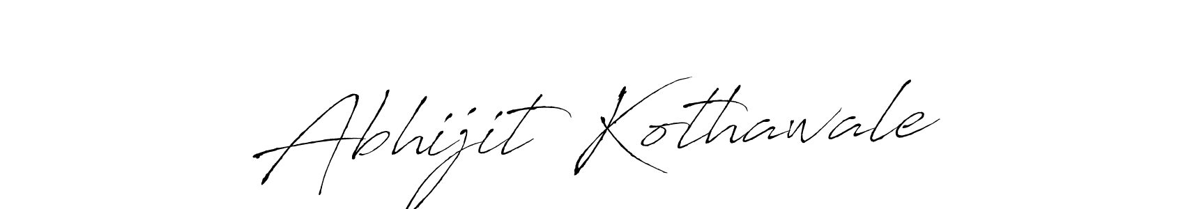 Create a beautiful signature design for name Abhijit Kothawale. With this signature (Antro_Vectra) fonts, you can make a handwritten signature for free. Abhijit Kothawale signature style 6 images and pictures png