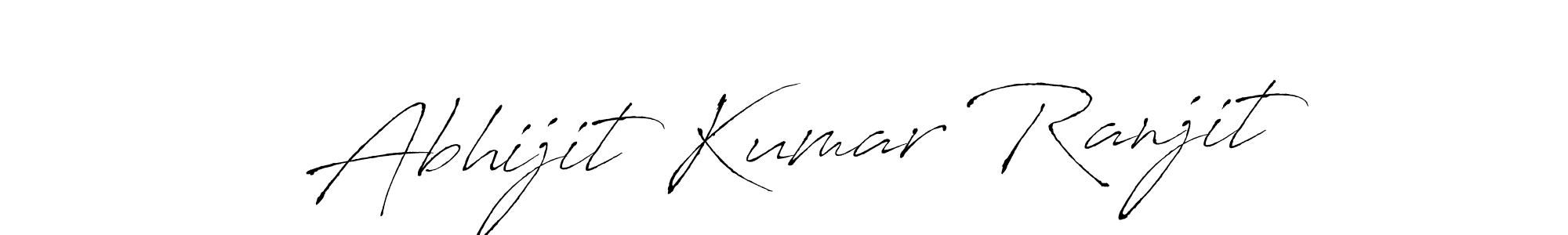 Abhijit Kumar Ranjit stylish signature style. Best Handwritten Sign (Antro_Vectra) for my name. Handwritten Signature Collection Ideas for my name Abhijit Kumar Ranjit. Abhijit Kumar Ranjit signature style 6 images and pictures png