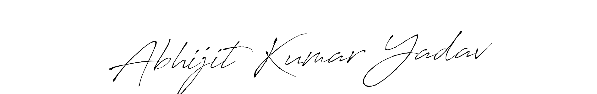 Make a beautiful signature design for name Abhijit Kumar Yadav. With this signature (Antro_Vectra) style, you can create a handwritten signature for free. Abhijit Kumar Yadav signature style 6 images and pictures png