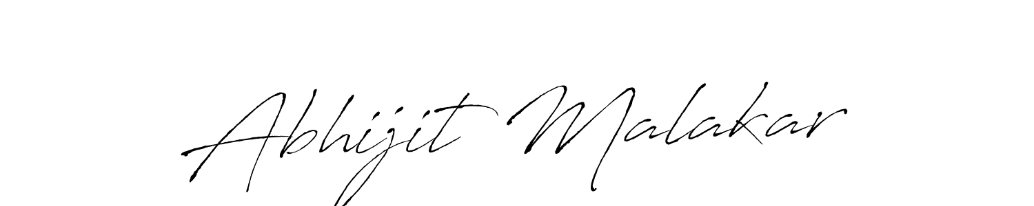 How to make Abhijit Malakar name signature. Use Antro_Vectra style for creating short signs online. This is the latest handwritten sign. Abhijit Malakar signature style 6 images and pictures png