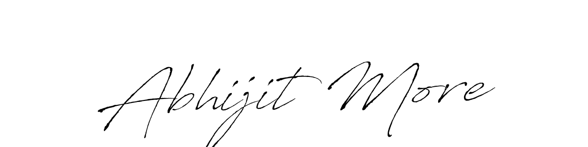 The best way (Antro_Vectra) to make a short signature is to pick only two or three words in your name. The name Abhijit More include a total of six letters. For converting this name. Abhijit More signature style 6 images and pictures png
