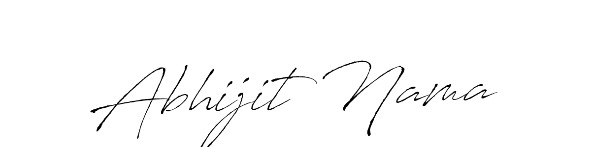 You should practise on your own different ways (Antro_Vectra) to write your name (Abhijit Nama) in signature. don't let someone else do it for you. Abhijit Nama signature style 6 images and pictures png