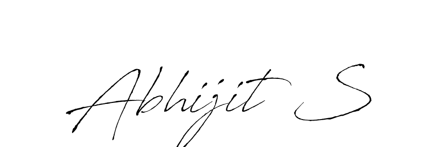 Abhijit S stylish signature style. Best Handwritten Sign (Antro_Vectra) for my name. Handwritten Signature Collection Ideas for my name Abhijit S. Abhijit S signature style 6 images and pictures png