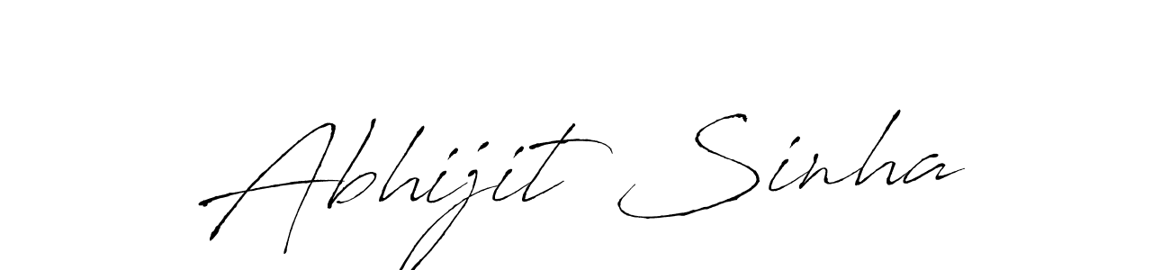 Create a beautiful signature design for name Abhijit Sinha. With this signature (Antro_Vectra) fonts, you can make a handwritten signature for free. Abhijit Sinha signature style 6 images and pictures png