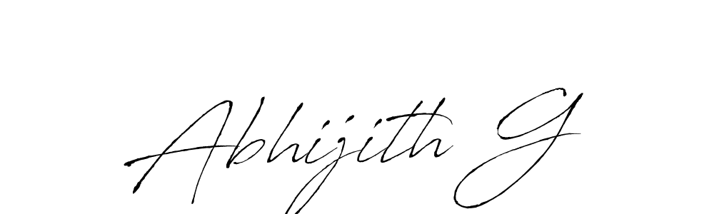 How to make Abhijith G signature? Antro_Vectra is a professional autograph style. Create handwritten signature for Abhijith G name. Abhijith G signature style 6 images and pictures png