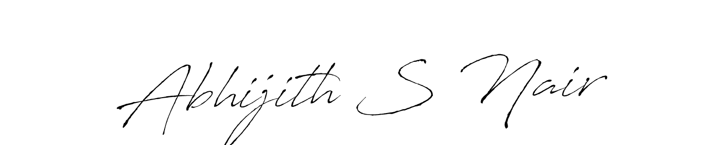 You should practise on your own different ways (Antro_Vectra) to write your name (Abhijith S Nair) in signature. don't let someone else do it for you. Abhijith S Nair signature style 6 images and pictures png