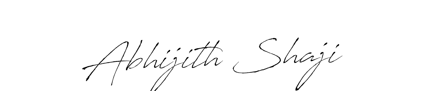 How to make Abhijith Shaji name signature. Use Antro_Vectra style for creating short signs online. This is the latest handwritten sign. Abhijith Shaji signature style 6 images and pictures png