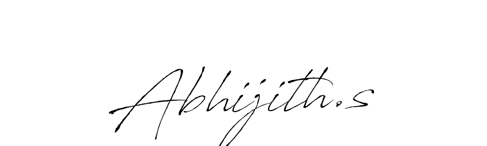 Create a beautiful signature design for name Abhijith.s. With this signature (Antro_Vectra) fonts, you can make a handwritten signature for free. Abhijith.s signature style 6 images and pictures png
