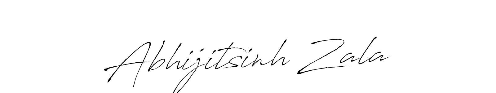 Design your own signature with our free online signature maker. With this signature software, you can create a handwritten (Antro_Vectra) signature for name Abhijitsinh Zala. Abhijitsinh Zala signature style 6 images and pictures png