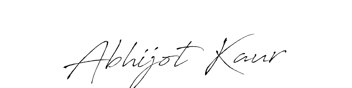 Create a beautiful signature design for name Abhijot Kaur. With this signature (Antro_Vectra) fonts, you can make a handwritten signature for free. Abhijot Kaur signature style 6 images and pictures png