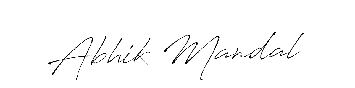 Antro_Vectra is a professional signature style that is perfect for those who want to add a touch of class to their signature. It is also a great choice for those who want to make their signature more unique. Get Abhik Mandal name to fancy signature for free. Abhik Mandal signature style 6 images and pictures png