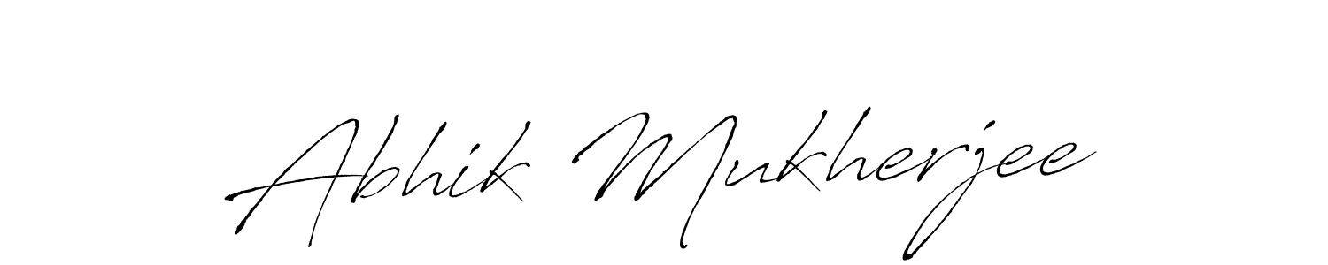 Make a beautiful signature design for name Abhik Mukherjee. With this signature (Antro_Vectra) style, you can create a handwritten signature for free. Abhik Mukherjee signature style 6 images and pictures png