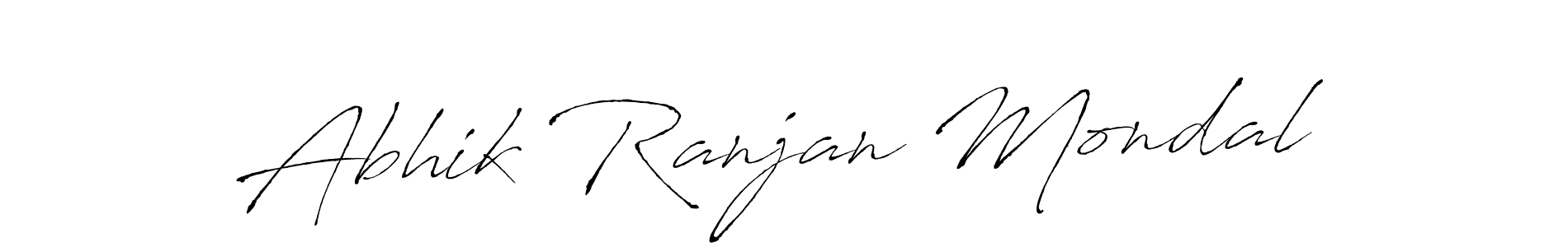 Make a beautiful signature design for name Abhik Ranjan Mondal. With this signature (Antro_Vectra) style, you can create a handwritten signature for free. Abhik Ranjan Mondal signature style 6 images and pictures png