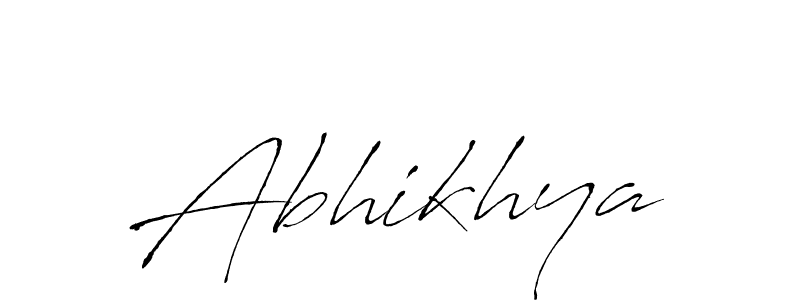 Make a beautiful signature design for name Abhikhya. With this signature (Antro_Vectra) style, you can create a handwritten signature for free. Abhikhya signature style 6 images and pictures png