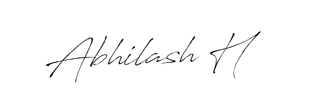 Antro_Vectra is a professional signature style that is perfect for those who want to add a touch of class to their signature. It is also a great choice for those who want to make their signature more unique. Get Abhilash H name to fancy signature for free. Abhilash H signature style 6 images and pictures png