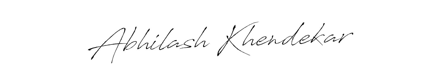 Make a beautiful signature design for name Abhilash Khendekar. With this signature (Antro_Vectra) style, you can create a handwritten signature for free. Abhilash Khendekar signature style 6 images and pictures png