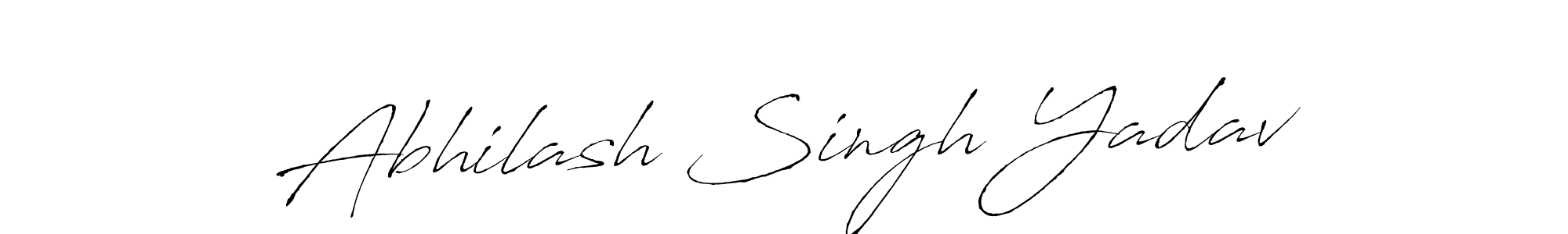 Design your own signature with our free online signature maker. With this signature software, you can create a handwritten (Antro_Vectra) signature for name Abhilash Singh Yadav. Abhilash Singh Yadav signature style 6 images and pictures png