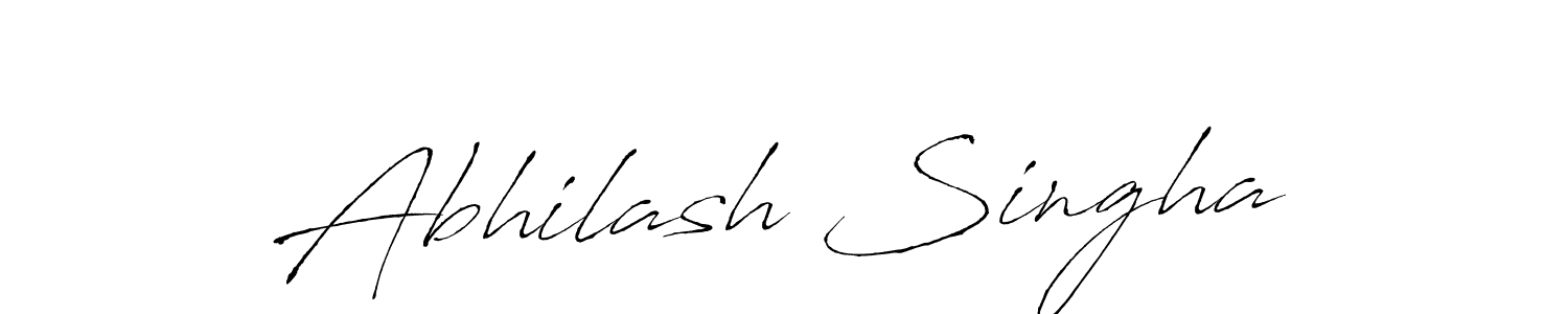 Make a beautiful signature design for name Abhilash Singha. With this signature (Antro_Vectra) style, you can create a handwritten signature for free. Abhilash Singha signature style 6 images and pictures png