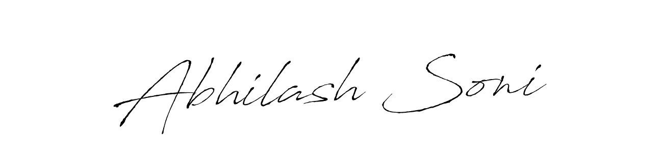 Create a beautiful signature design for name Abhilash Soni. With this signature (Antro_Vectra) fonts, you can make a handwritten signature for free. Abhilash Soni signature style 6 images and pictures png