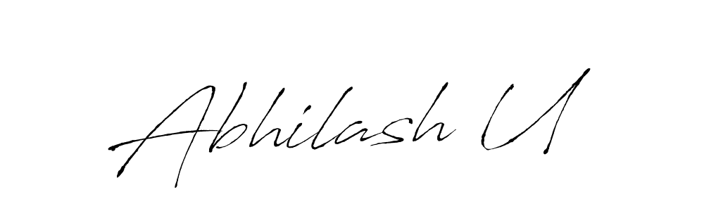 How to make Abhilash U signature? Antro_Vectra is a professional autograph style. Create handwritten signature for Abhilash U name. Abhilash U signature style 6 images and pictures png