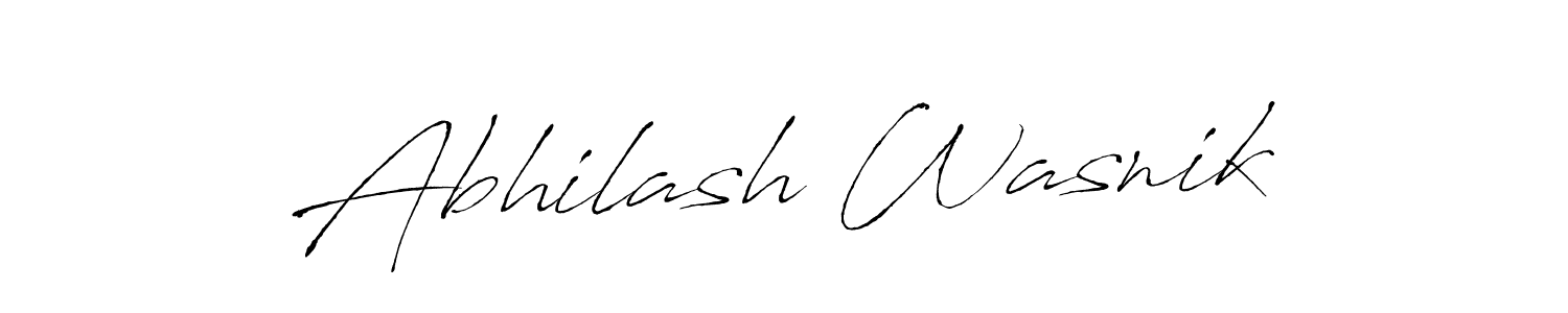 Also we have Abhilash Wasnik name is the best signature style. Create professional handwritten signature collection using Antro_Vectra autograph style. Abhilash Wasnik signature style 6 images and pictures png