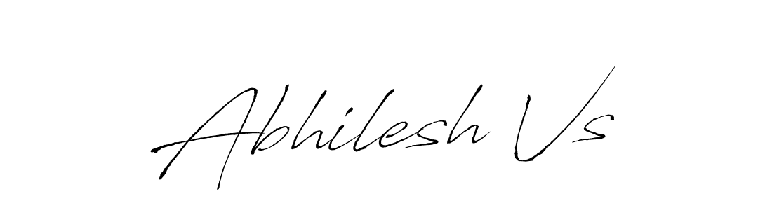 You should practise on your own different ways (Antro_Vectra) to write your name (Abhilesh Vs) in signature. don't let someone else do it for you. Abhilesh Vs signature style 6 images and pictures png